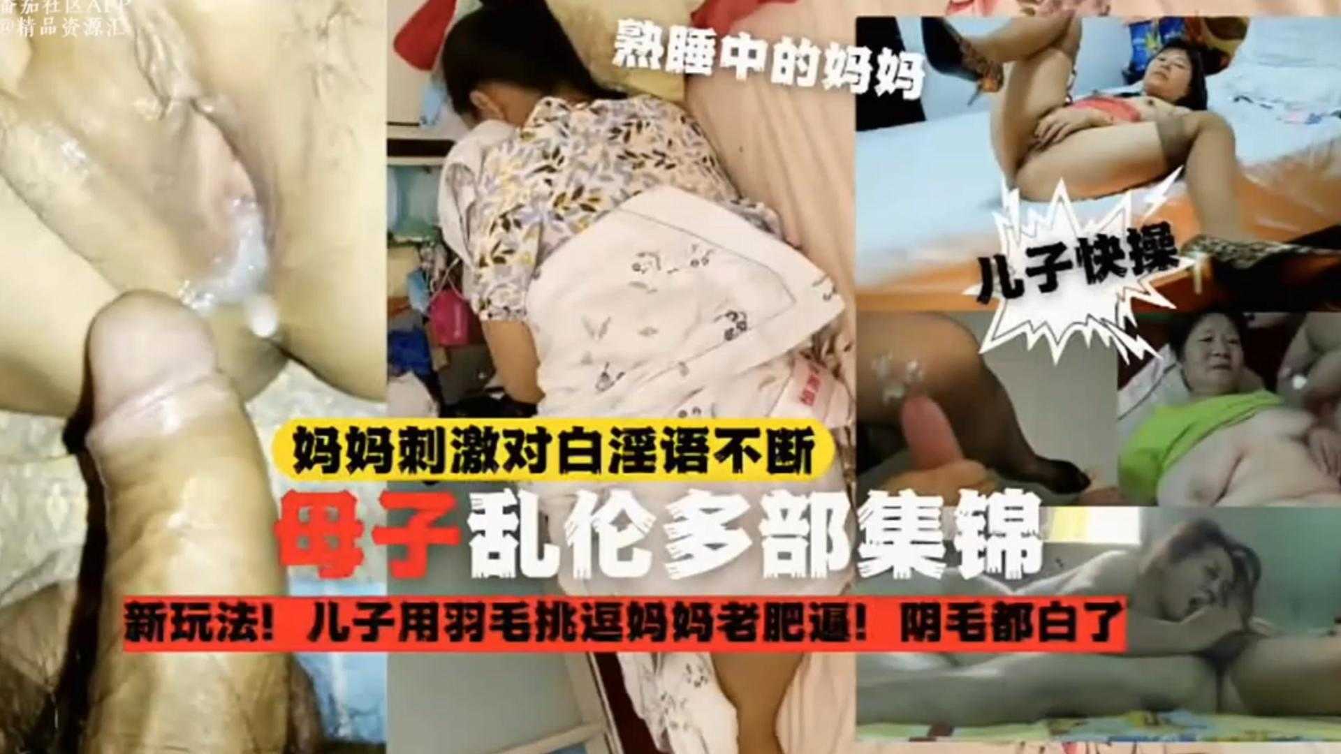 母子乱伦多部锦集儿子用羽毛调情妈妈老肥比阴毛都白了激情对话骚话不断视频