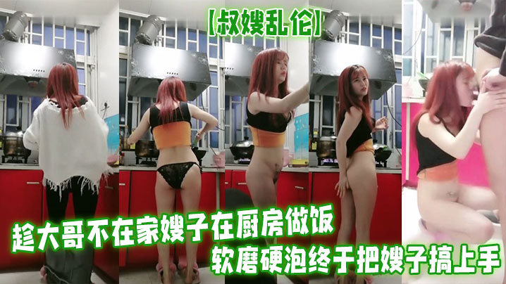 家庭叔嫂乱伦趁大哥不在家嫂子在厨房做饭软磨硬泡终于把嫂子搞上手无套做爱最终口爆喷精视频